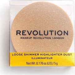 Mirdzumu piešķirošs līdzeklis Makeup Revolution Loose Shimmer Highlighter, 5g цена и информация | Бронзеры (бронзаторы), румяна | 220.lv