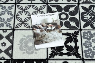 Paklājs AZULEJO PATCHWORK, Lisabonas flīžu raksts, 100 cm, pelēks / melns цена и информация | Ковры | 220.lv