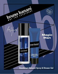 Komplekts Magic Man vīriešiem: izsmidzināms dezodorants, 75 ml + dušas želeja, 50 ml cena un informācija | Dušas želejas, eļļas | 220.lv