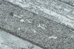 Ковровая дорожка Deski, узор линии, серый цвет, 120x740 см