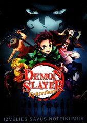 Demon Slayer krāsošanai цена и информация | Книжки - раскраски | 220.lv