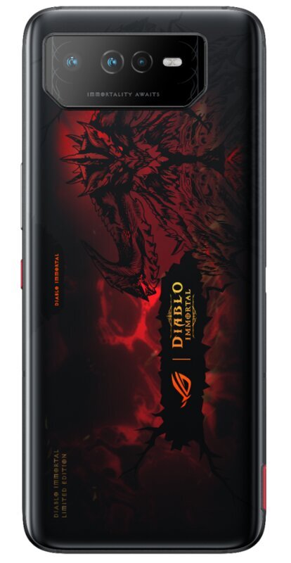 Asus ROG Phone 6 Diablo Immortal Edition 5G Dual SIM 16/512GB Hellfire Red (90AI00B9-M002X0) cena un informācija | Mobilie telefoni | 220.lv