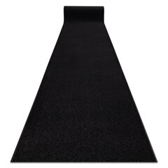 Paklājs - celiņš KARMEL Gluds, vienkrāsains melns 60 cm cena un informācija | Paklāji | 220.lv
