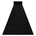 Paklājs - celiņš KARMEL Gluds, vienkrāsains melns 60 cm