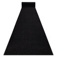 Paklājs - celiņš KARMEL Gluds, vienkrāsains melns 70 cm
