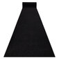 Paklājs - celiņš KARMEL Gluds, vienkrāsains melns 200 cm cena un informācija | Paklāji | 220.lv