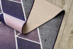 Paklājs, neslīdošs Trīsstūri gumijas violeta 133 cm