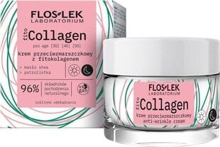 Pretgrumbu sejas krēms FlosLek Laboratorium Fito Collagen, 50 ml cena un informācija | Sejas krēmi | 220.lv