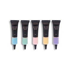 Основа для теней для век Makeup Revolution SET Ultimate Pigment Base Eyeshadow Primer Blue, Green, Yellow, Pink, Purple 5x15 мл цена и информация | Тушь, средства для роста ресниц, тени для век, карандаши для глаз | 220.lv