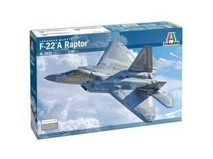 Пластиковая модель Italeri Lockheed Martin F-22A Raptor цена и информация | Конструкторы и кубики | 220.lv