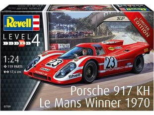 Revell - Porsche 917K Le Mans Winner 1970, 1/24, 07709 цена и информация | Конструкторы и кубики | 220.lv
