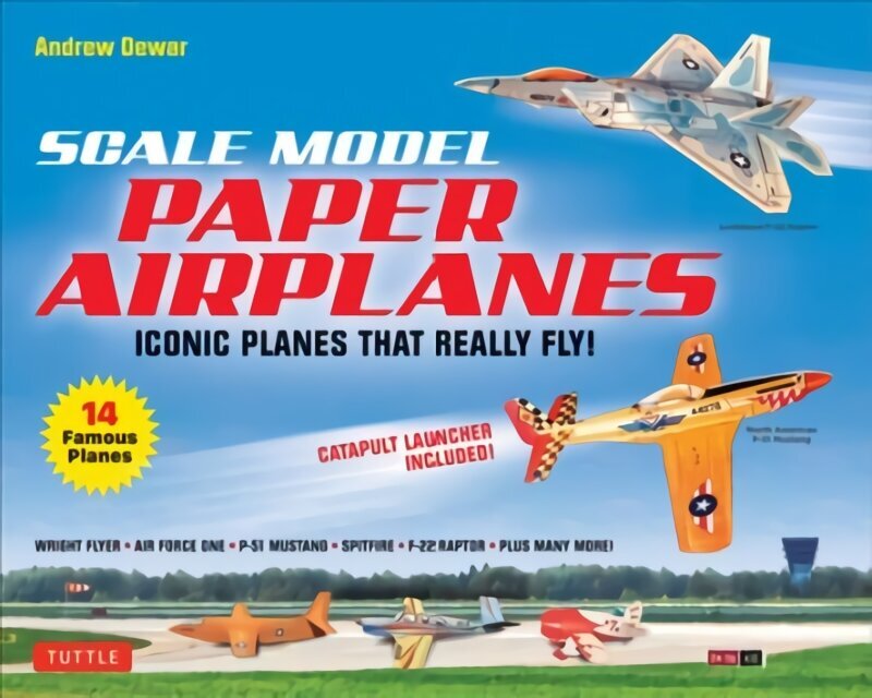 Scale Model Paper Airplanes Kit: Iconic Planes That Really Fly! Slingshot Launcher Included! - Just Pop-out and Assemble (14 Famous Pop-out Airplanes) cena un informācija | Mākslas grāmatas | 220.lv