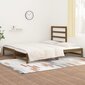 vidaXL izvelkama gulta, medus brūna, 2x(90x200) cm, priedes masīvkoks cena un informācija | Gultas | 220.lv
