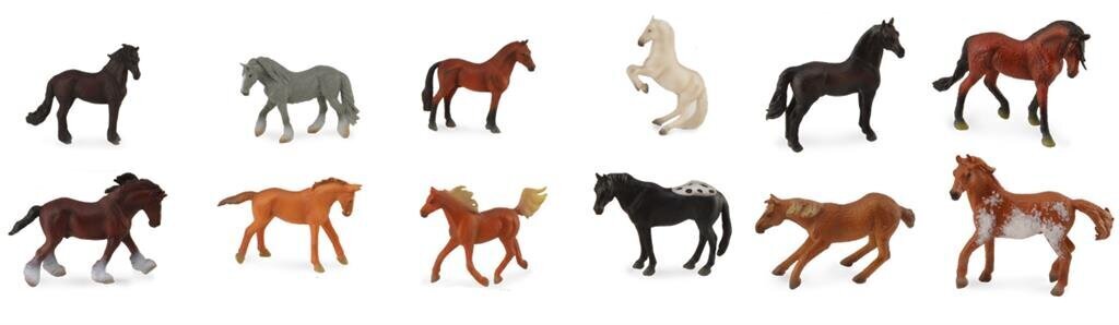 Zirgu figūriņu komplekts Mini Collecta, A1109 цена и информация | Rotaļlietas zēniem | 220.lv
