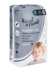 Autiņbiksītes-biksītes Rascal and Friends 6.izmērs (16kg+), 32 gab. cena un informācija | Autiņbiksītes | 220.lv