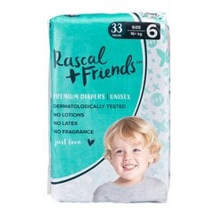 Подгузники Rascal and Friends размер 6 (16 кг+), 33 шт. цена и информация | Rascal and Friends Товары для детей и младенцев | 220.lv