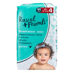 Autiņbiksītes Rascal and Friends 4.izm (10-15kg), 44 gab. cena un informācija | Autiņbiksītes | 220.lv