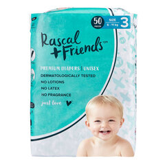 Autiņbiksītes Rascal and Friends 3. izmērs (6-11kg), 50 gab. cena un informācija | Autiņbiksītes | 220.lv