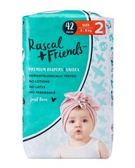Подгузники Rascal and Friends размер 2 (4-8кг), 42 шт. цена и информация | Rascal and Friends Товары для детей и младенцев | 220.lv