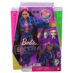 Кукла Barbie® Extra Doll - Blue Leopard Track Suit HHN09 цена и информация | Игрушки для девочек | 220.lv