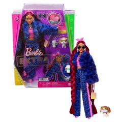 Кукла Barbie® Extra Doll - Blue Leopard Track Suit HHN09 цена и информация | Игрушки для девочек | 220.lv