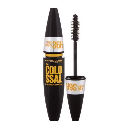 Maybelline The Colossal Up To 36 H Longwear Mascara skropstu tuša, 10 ml, 01 Black #000000 cena un informācija | Acu ēnas, skropstu tušas, zīmuļi, serumi | 220.lv