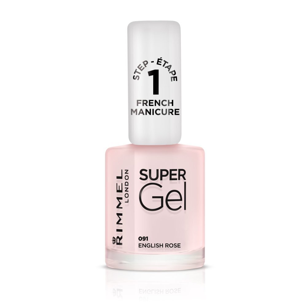 Лак для ногтей Rimmel Gel Nail Polish for French Manicure 091 English Rose,  12 мл цена | 220.lv