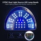 UV gēla nagu lampa ar infrasarkano sensoru Livman SUN C4 256W 57 LED цена и информация | Pedikīra, manikīra piederumi | 220.lv