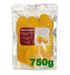 Dabīgi žāvēts mango, bez cukura piedevas, 3 x 250 g cena un informācija | Rieksti, sēklas, žāvēti augļi | 220.lv