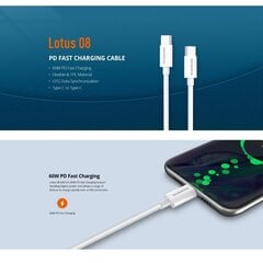 Кабель Riversong Lotus 08 USB C – USB C, 1 м цена и информация | Кабели для телефонов | 220.lv