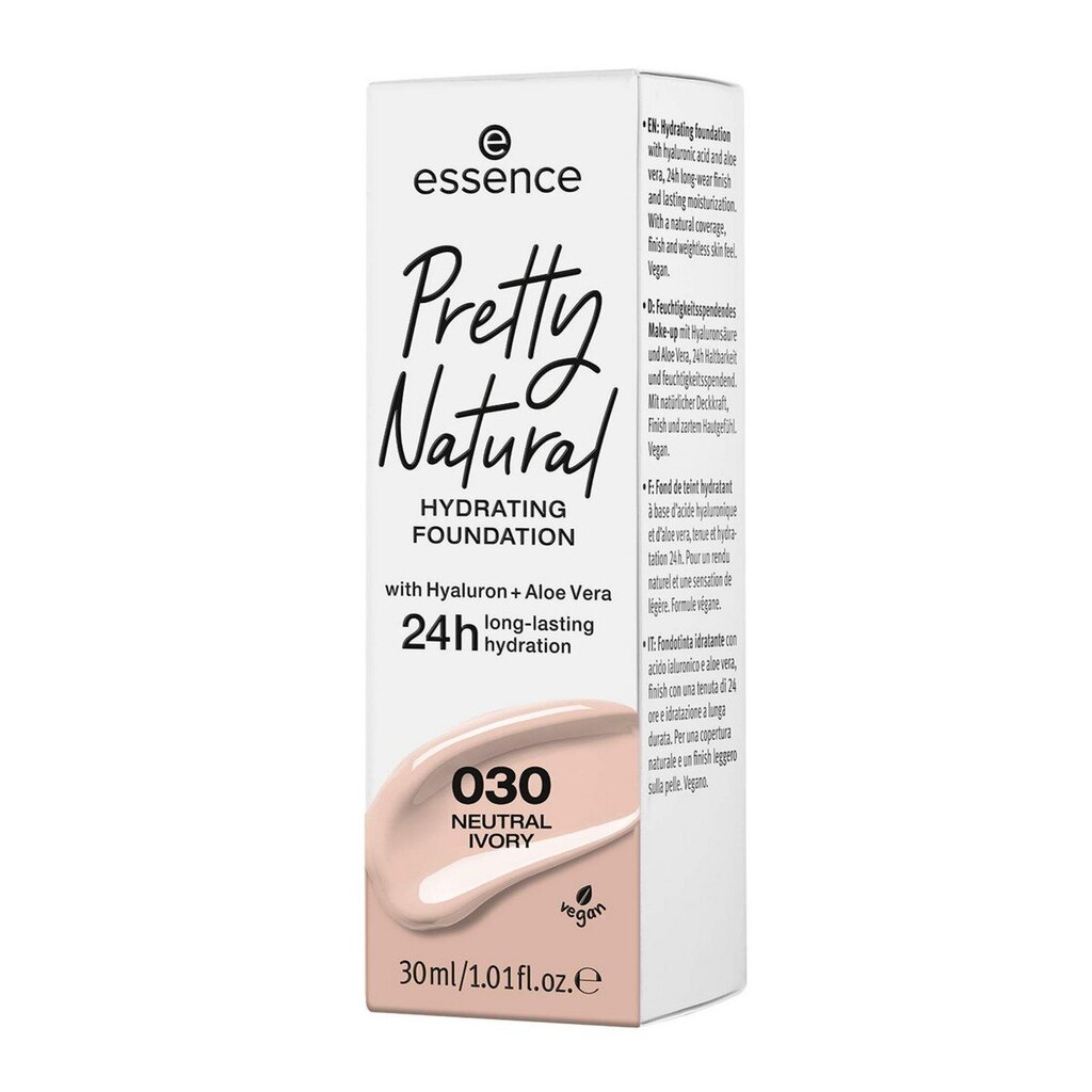 Šķidrs tonālais krēms Essence Pretty Natural 030-neutral ivory, 30 ml cena un informācija | Grima bāzes, tonālie krēmi, pūderi | 220.lv