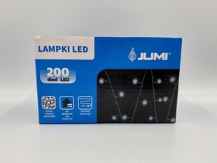 200 LED Āra vītne, auksti balta cena un informācija | Ziemassvētku lampiņas, LED virtenes | 220.lv