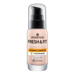 Grima pamats Essence Fresh & Fit 20-fresh nude, 30 ml cena un informācija | Grima bāzes, tonālie krēmi, pūderi | 220.lv