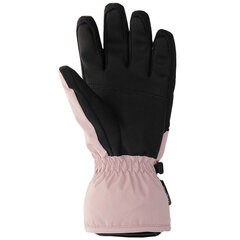 Лыжные перчатки женские 4F светло-розовые  цена и информация | Лыжная одежда и аксессуары | 220.lv