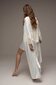 Saint Key satīna halāts, mežģīnes, garš, balts cena un informācija | Sieviešu halāti | 220.lv