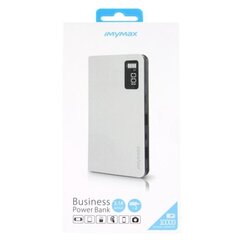 iMYMAX Power Bank 10.000mAh MM-PB/007 balts cena un informācija | Lādētāji-akumulatori (Power bank) | 220.lv