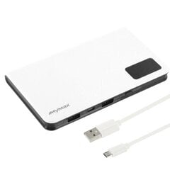 iMYMAX Power Bank 10.000mAh MM-PB/007 balts cena un informācija | Lādētāji-akumulatori (Power bank) | 220.lv