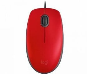 Pele Logitech M110 Silent Red cena un informācija | Peles | 220.lv