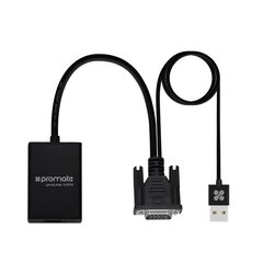 PROMATE proLink-V2H VGA to HDMI Converter / USB Audio cena un informācija | Adapteri un USB centrmezgli | 220.lv