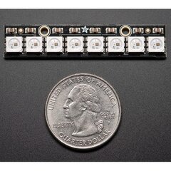 Adafruit NeoPixel diodes lente - RGB LED 8xWS2812 5050 цена и информация | Электроника с открытым кодом | 220.lv