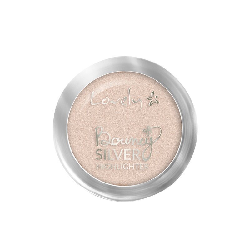 Mirdzumu piešķirošs līdzeklis Lovely Bounce Highlighter Silver cena un informācija | Bronzeri, vaigu sārtumi | 220.lv