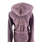 Peldmētelis no bambusa šķiedras ar kapuci sievietēm Queen, Rozā, cena un informācija | Sieviešu halāti | 220.lv