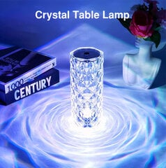 Uzlādējama LED naktslampa Rose Diamond ar vadības paneli cena un informācija | Svētku dekorācijas | 220.lv