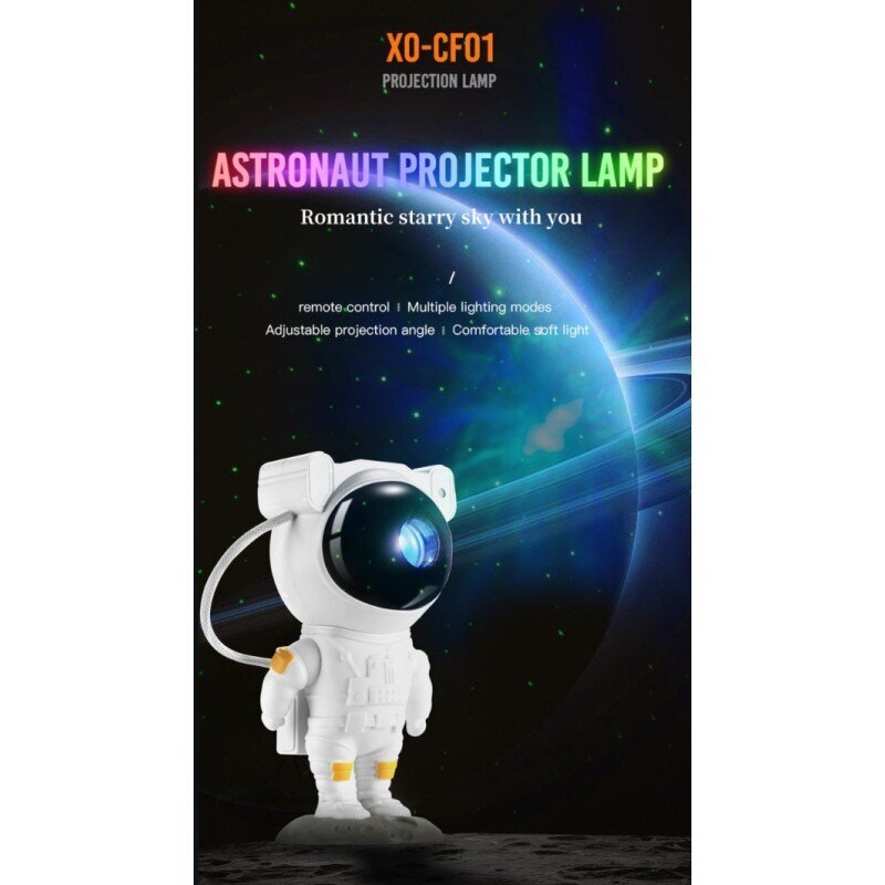 XO LED projektors CF01 astronauts, zvaigznes un visums cena un informācija | Projektori | 220.lv