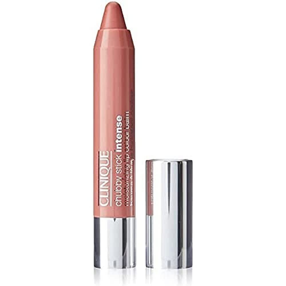 Clinique Chubby Stick Intense Lip Colour Balm - Mitrinoša lūpu krāsa 3 g, 01 Curviest Caramel cena un informācija | Lūpu krāsas, balzāmi, spīdumi, vazelīns | 220.lv