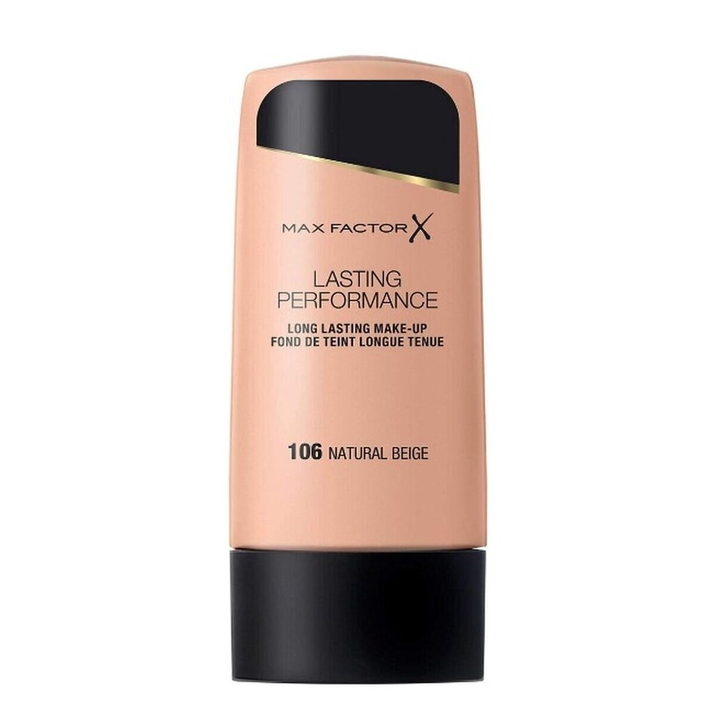 Max Factor Lasting Performance Make-Up - Ilgnoturīgs tonālais krēms 35 ml, 106 Natural Beige cena un informācija | Grima bāzes, tonālie krēmi, pūderi | 220.lv