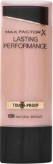 Max Factor Lasting Performance Make-Up - Ilgnoturīgs tonālais krēms 35 ml, 109 Natural Bronze cena un informācija | Grima bāzes, tonālie krēmi, pūderi | 220.lv