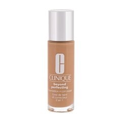 Clinique Beyond Perfecting Foundation + Concealer - Mitrinošs grims un korektors vienā 30 ml, 01 Linen cena un informācija | Grima bāzes, tonālie krēmi, pūderi | 220.lv