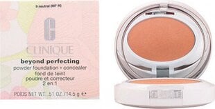 Clinique Beyond Perfecting Powder Foundation + Concealer - Hydrating powder make-up and concealer in one 14,5 г 14 Vanilla #d19d6f цена и информация | Пудры, базы под макияж | 220.lv