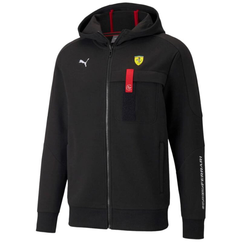 Džemperis vīriešiem Puma Ferrari Race Hoodie M 531683-01, melns cena un informācija | Sporta apģērbs vīriešiem | 220.lv